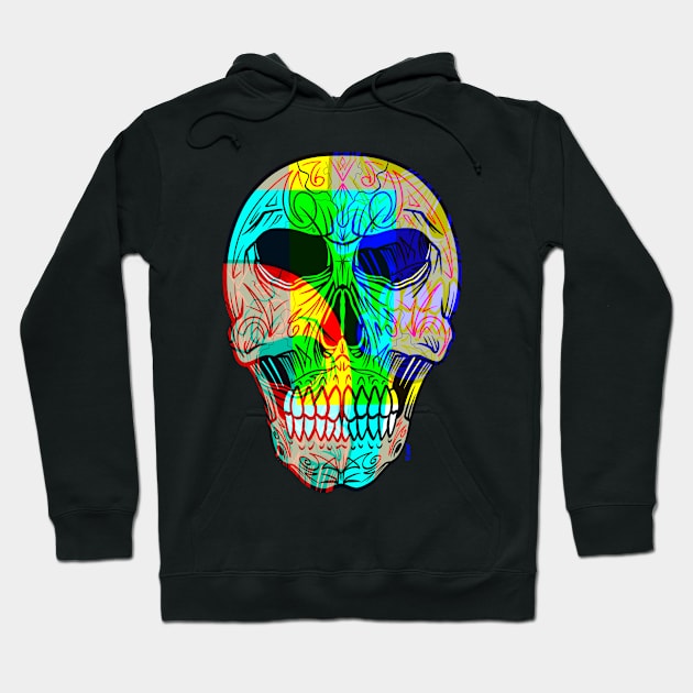 Chromatic skull Hoodie by Chillateez 